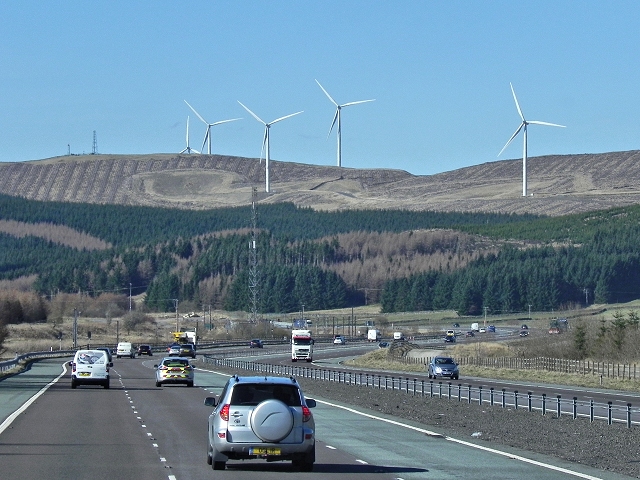 Clyde Wind Farm and A74M